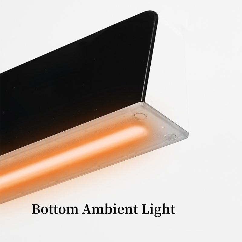 Digital Alarm Clock with Mood Light TEMP Date Week 2 Alarms Snooze Table Clock 4 Levels Brightness 12/24H Electronic LED Clock