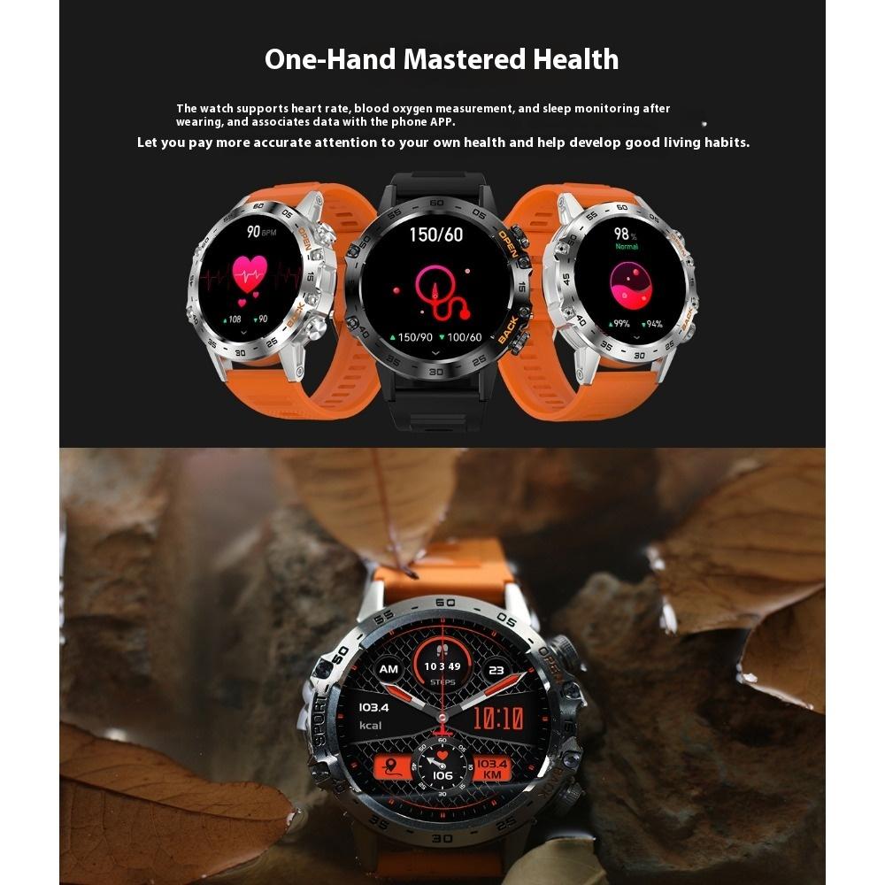 Outdoor Sports Smart Watch Male Waterproof Multi-function Blood Pressure Monitoring Large Screen