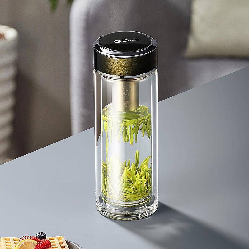 WANXIANG Double-Layer Antibacterial Glass Tea Cup