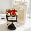 Sunflower Yarn Valentine's Day Soap Flower Bouquet - Graduation & Teacher's Day Gift, French Style Handheld Bouquet
