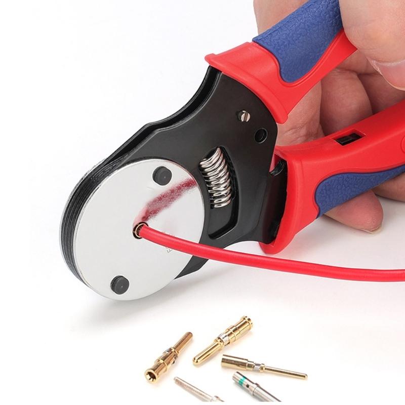 Deutsch Closed Barrels Crimper Barrels Contact Circularly Connectors Contact Crimping Tool 4 Way Indent Connectors Removal