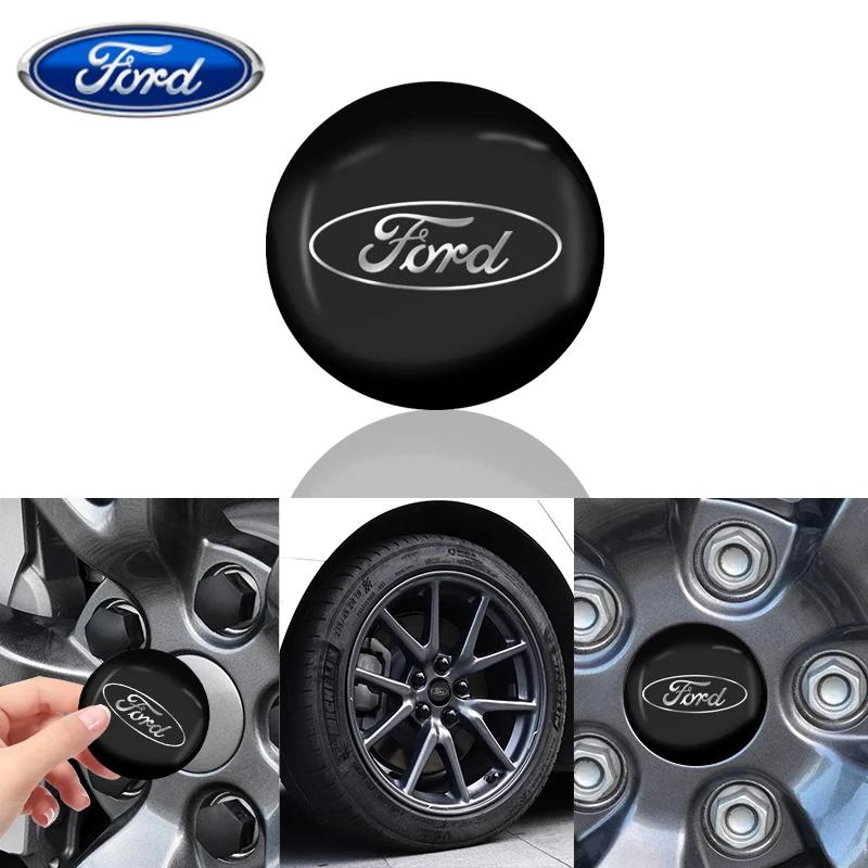 Autoaufkleber Ford 4 Stück Auto Radnabenkappe Metall Emblem Aufkleber Für Ford Focus 2 MK2 3 4 MK3 4 ST Mondeo Festiva Fusion Anzug Fiest