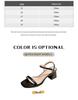 Sandali Peep-Toe con Tacco Chunky Stile Fatato - Calzature Estive da Donna Morbide, Comode, Senza Tallone, a Fascia Singola.