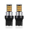 2 Pieces W21W T20 WY21W 7440 9V-18V Canbus Amber Car 45SMD LED Turn Signal Light Bulbs Taillight Brake Stop Lamp