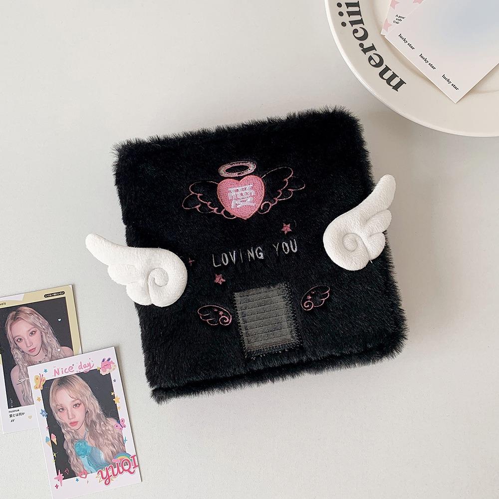 Durable A7 Photo Card Holder Plush Binder Stationery Supplies Kpop Idol Photo Cards Collect