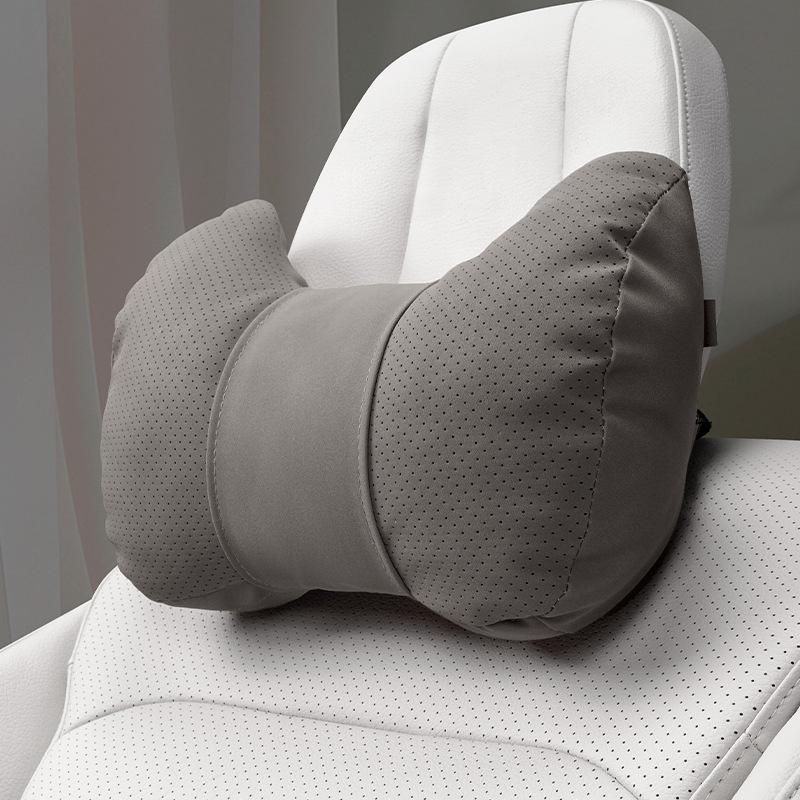 2025 Summer Suede Car Headrest S-Class Pillow Car Neck Protection Pillow High-end Cushion Seat Waist Pillow Waist Protector