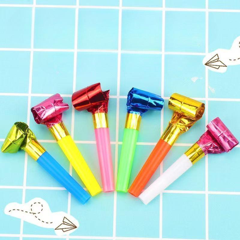 Funny Long Nose Blowout Whistle Toy, Stretchable Party Horns for Birthday Celebrations, Kids Gift and Carnival Prizes
