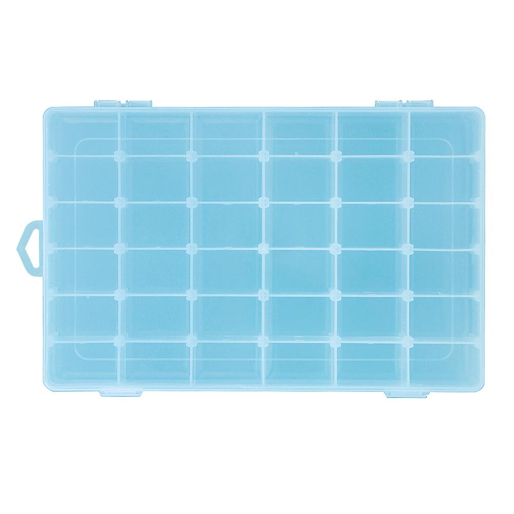 36 Grid Rectangle Plastic Jewelry Box Compartment Storage Box Case Jewelry Earring Bead Craft Display Container Organizer