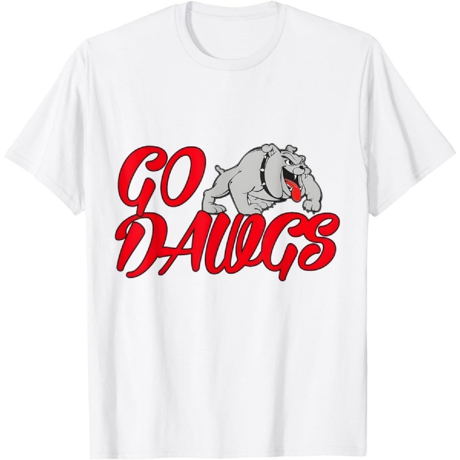 HQDSAD Go Dawgs - Funny Bulldogs T-Shirt XXXXXL белый