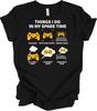 Spare Time Gaming Funny Video Games Shirt 6 Things I Do Gamer Gift T-Shirt