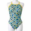 EXER SUITS Medium Doraemon Size 37 Size for Competitive and Training Swims Girls' Swimsuit, Cut, Design, N2MA2491, (Lime), 130,
