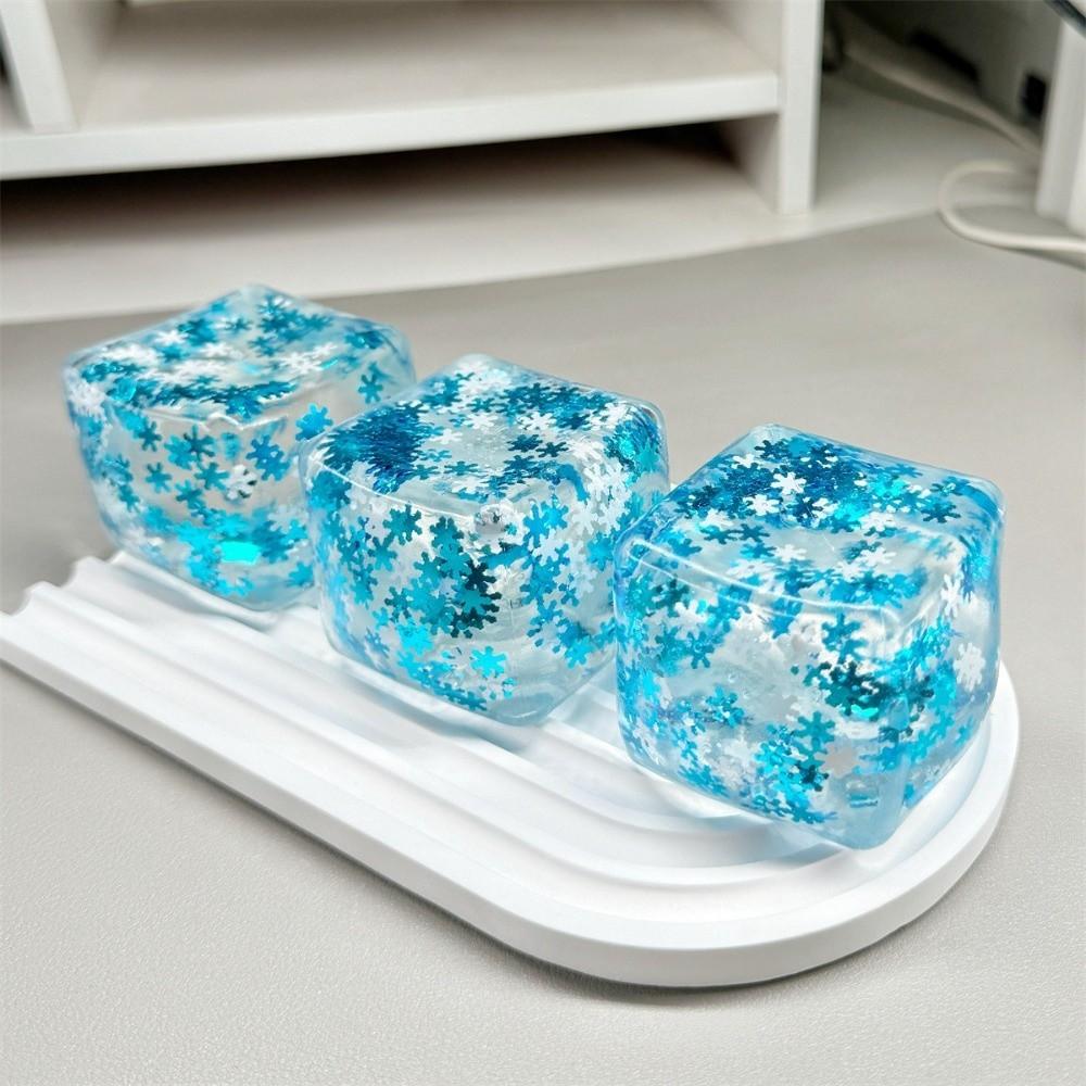 Ice Cube Shape Stress Relief Toys Slow Rise Sensory Squishy Toys  Decompression Gift