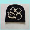 Knitted Letter Beanie Hat For Men Women Winter Streetwear Warm Acrylic Material