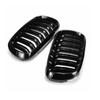 Glossy Black Car Grille Grill 2 Slat Front Kidney For BMW F15 F16 X5 X6 F85 F86 X5M X6M 2014-2018 Replacement Front Kidney Grill