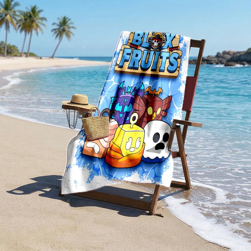 Blox Fruit Fashion Beach Towel: Ideal for Summer Adventures Soft, absorbent and quick drying suitable for swimming and bathing