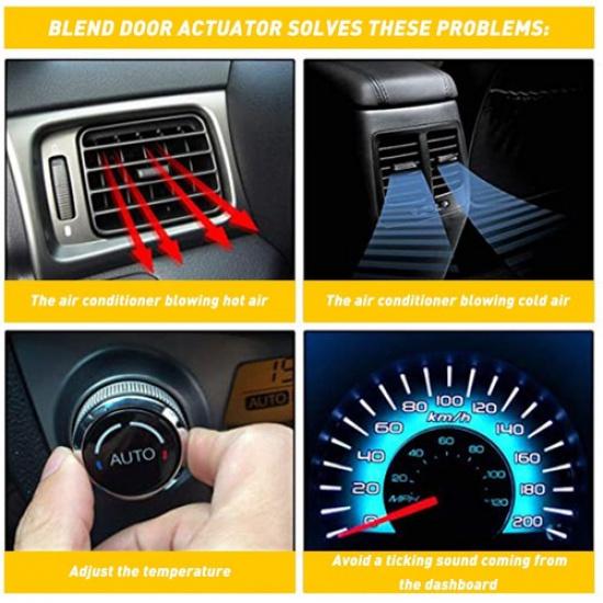 2PCS Heater Air Blend Door Actuator For Chevrolet Impala Cadillac Buick 10325404