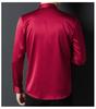 Premium Mulberry Silk Long-Sleeve Men's Shirt - Non-Iron, Solid Color, Business Casual for Autumn and Spring