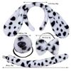 Girls Adult Children Cute Plush Anime Spotted Dog Ears Funny Animal Costume Cosplay Props Headband Skirt Nose Tail