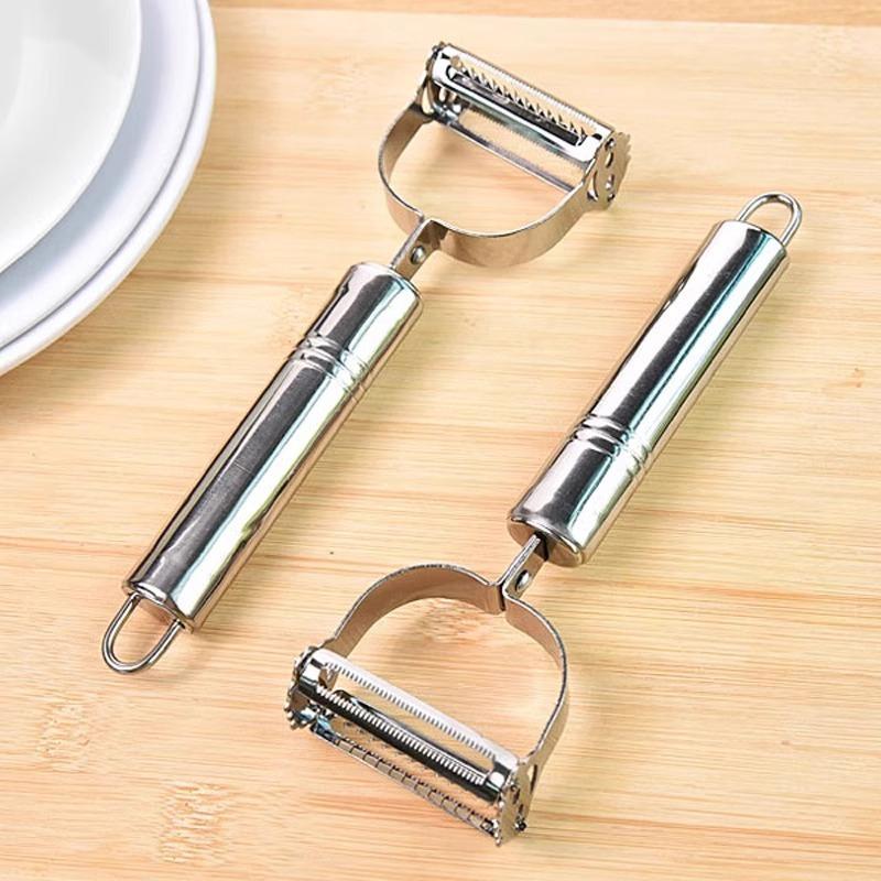 Stainless Steel Vegetable Fruit Peelers With Dual Sharp Blades And Rust Resistant Perfect For Home Kitchen Daily Food Prep