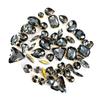 50 Perle di Cristallo a Griffa Singola da Cucire a Mano Trapanino Accessori Fai da Te per Abbigliamento Accessori Matrimonio Trapanino a Griffa da Cucire a Mano con Fori Perline Strass da Cucire