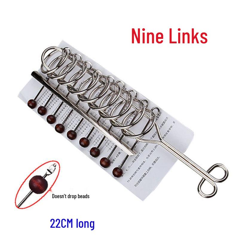 24-Piece Interlocking Rings and Luban Kongming Lock Set - Children's Educational Disentanglement Toys
