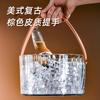 Bar Ice Bucket Portable Uncovered Beverage Beer Bucket Transparent Storage Bucket Refrigerated Ice Storage Bucket