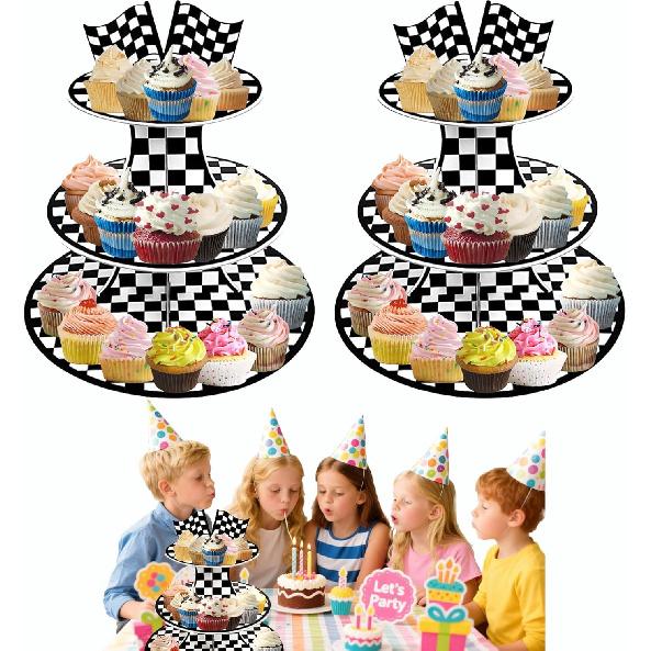 3 Tier Butterfly Cupcake Stand,Suitable for Butterfly Themes – Easy to Assemble& Reble(1Butterfly)