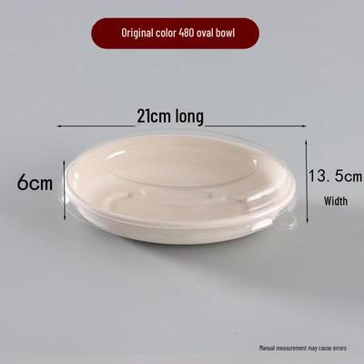 Yipan Disposable Sugarcane Pulp Oval Food Container