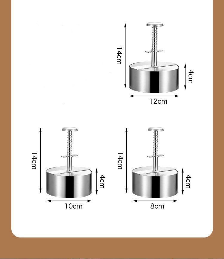 Stainless Manual Patty Press for Homemade Making