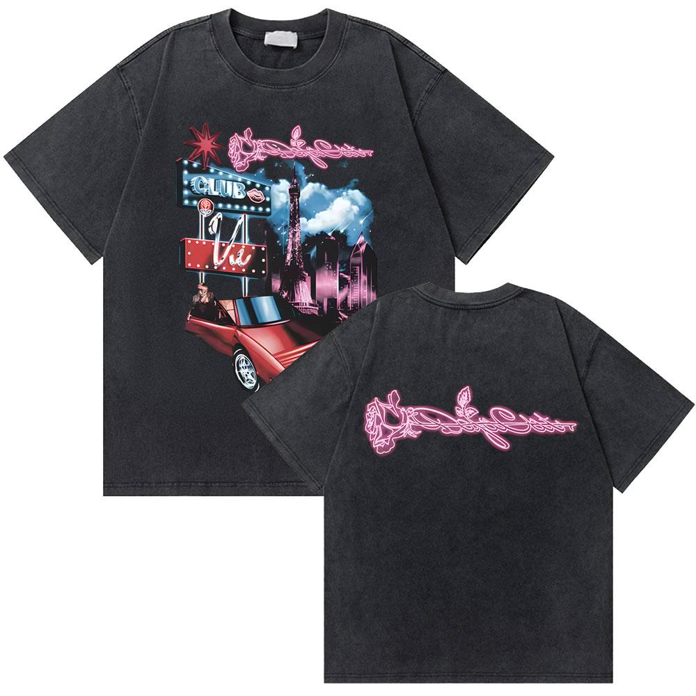 Washed Vintage Rapper Doja Cat Say So Graphic Tshirts Men Women Hip Hop Oversized T Shirt Male Fashion Casual Short Sleeve Tees
