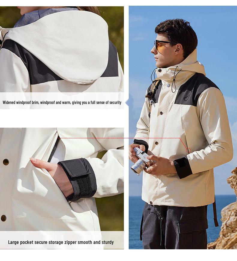 Windproof & Waterproof 3-in-1 Workwear Jacket with Logo for Autumn/Winter