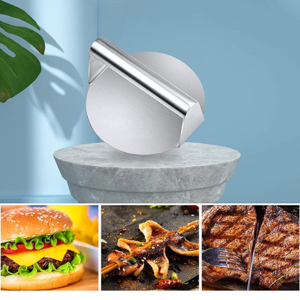 Edelstahl Smash Burger Presse Hamburger Patties Fleischstampfer Rund Fleisch Presse Form Für Deli Fleisch Küche Zubehör