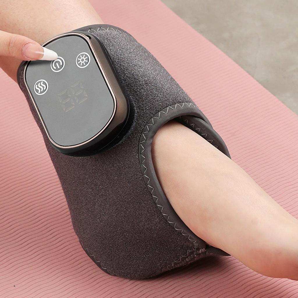 Vibration Leg Massage Machine USB-C Charging Electric Heating Joint Care Tool 3 Modes Lightweight Calf Massager for Women Men