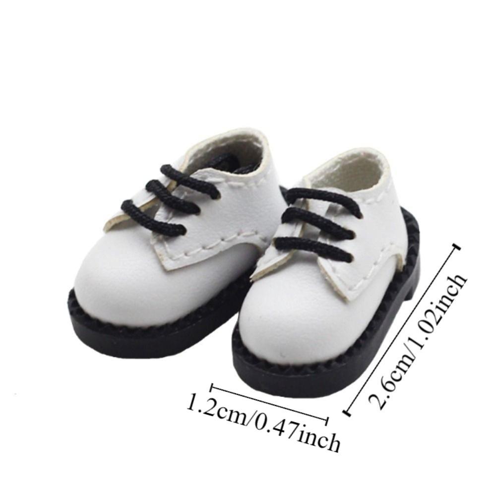 1Pair PU Leather Doll PU Leather Shoes Shoes Doll BJD Doll PU Shoes  Children Toys