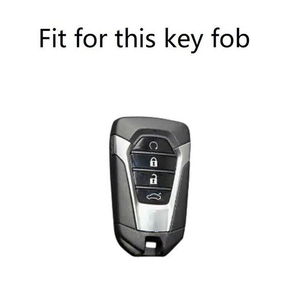 Leather Cover Case for ISUZU For DMAX For MUX 4Button Remote Key with Shock Absorption and Anti Drop Protection
