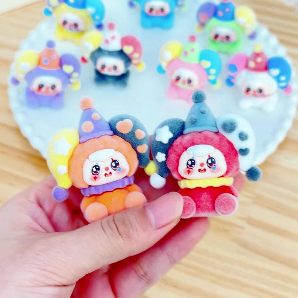 9pcs/Set Circus Doubao Figure Toy Mini Figurine Desktop Decoration Model Ornaments Toys Boys Girls Christmas Gifts