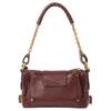 Chloe Paddington Brand Logo Gold Metal Accents Leather Handbag Women handbags Burgundy CH25W-S803P75-27M