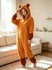 Unisex Einteiler Capybara Kigurumi Erwachsene Fleece Anime Schlafanzug Hausanzug Weihnachten Halloween Cosplay Kostüm Overall