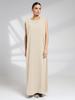 M269# Muslim Women's Sleeveless Abaya Base Layer Vest Dress - Loose, Casual, Long