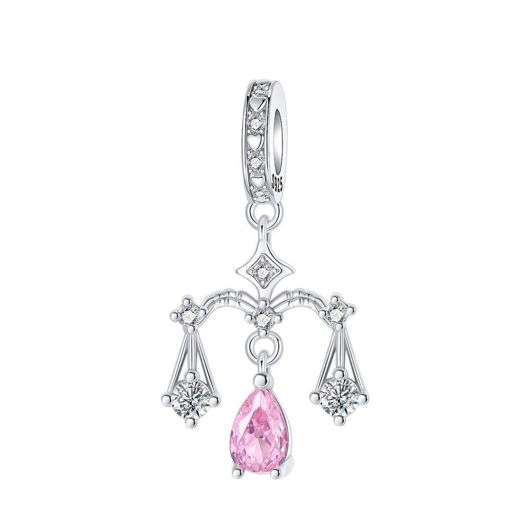 Copper 12 Constellation Charms Star Zodiac Pendants Fit Original Bracelets Necklaces Making For Woman Jewelry Gifts