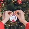 Transparent Christmas Ball Round Fivestar Photo Frame Pendant Christmas Tree Hanging Ball Picture Holder Xmas Tree Pendent