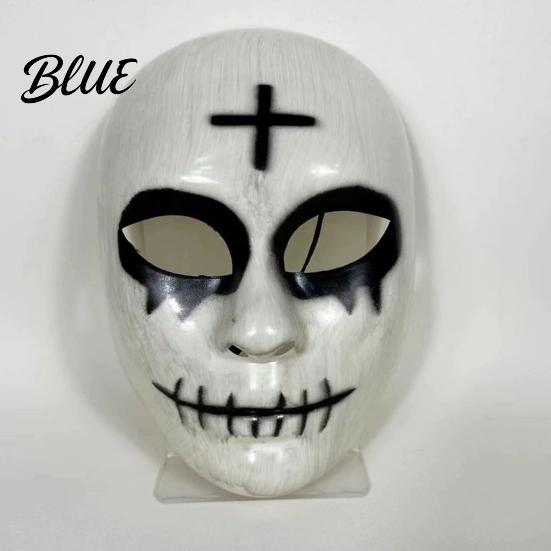 Nicht stickige Maske für langes Tragen Gruselige Halloween-Maske für Erwachsene Horror Realistisches Cosplay Party Gealtertes texturiertes Zubehör Gruselige Vollgesichts-Maskerade