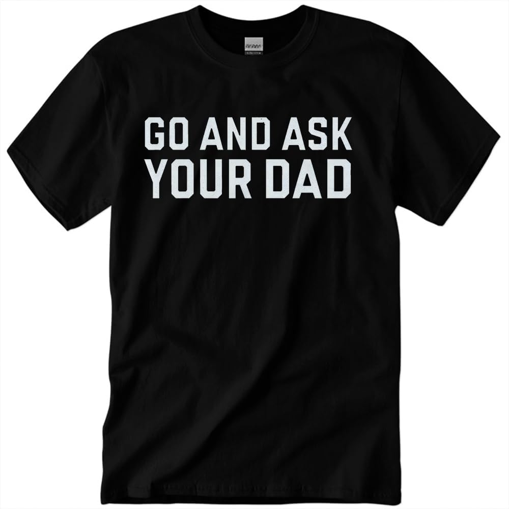 

Mother s Day Outfit for Women Go and Ask Your Dad T-Shirt Casual Crew Neck Short Sleeve Funny Mom Life Shirt Graphic Tee 5XL різнокольоровий