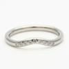 Used TIFFANY&Co. Ring Curved band EU#50.5 Pt950Platinum/diamond 3.19g Platinum El Saperetti