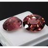 Padparadscha Sapphire Oval Cut Natural 20.75 Ct Certified Loose Gemstones Pair A-2343