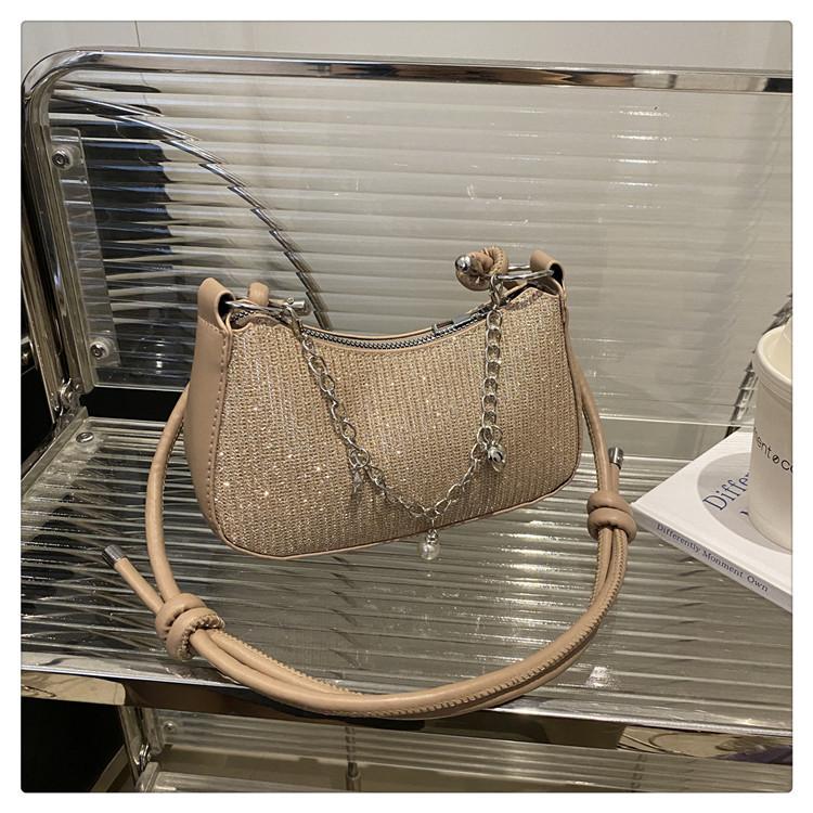 This year's popular shoulder bag women's bag 2025 new trendy literary and foreign style chain messenger bag fashionable chain dumpling bag