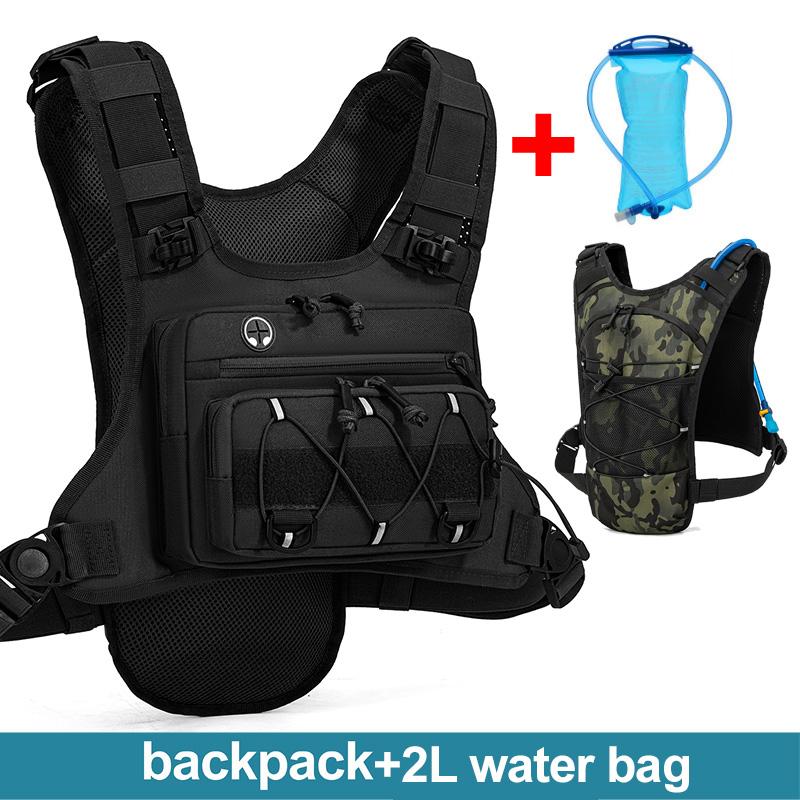 15L Molle Tactical Backpack Bicycle Backpacks Outdoor Sports Cycling Hydration Climbing Hiking Camping Hiking Fishing Bike Bag