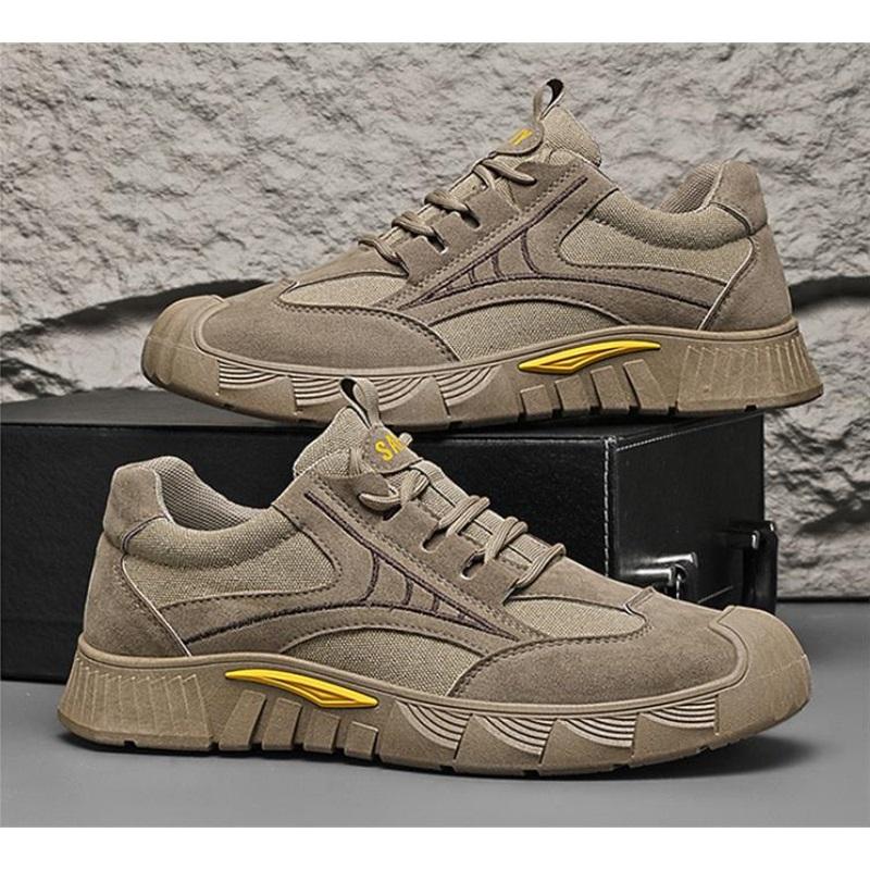 Summer new men's casual trend sports shoes student breathable running shoes thick-soled