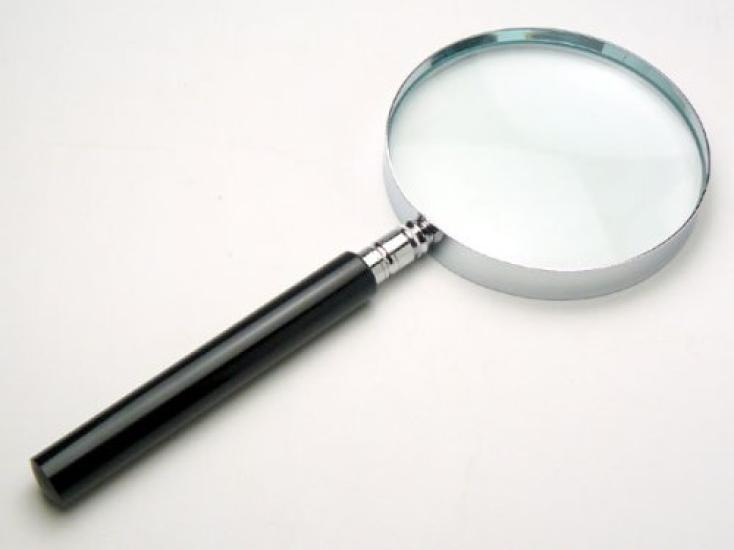Clear Optics Handheld Magnifying Glass with 2.5x Magnification, 90mm, R-90