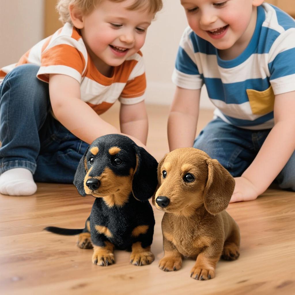 Cute Dachshund Plush Sofa Ornament